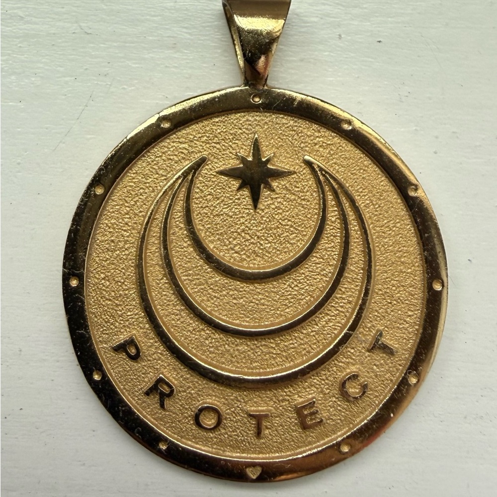 Gold Protective Pendant Necklace